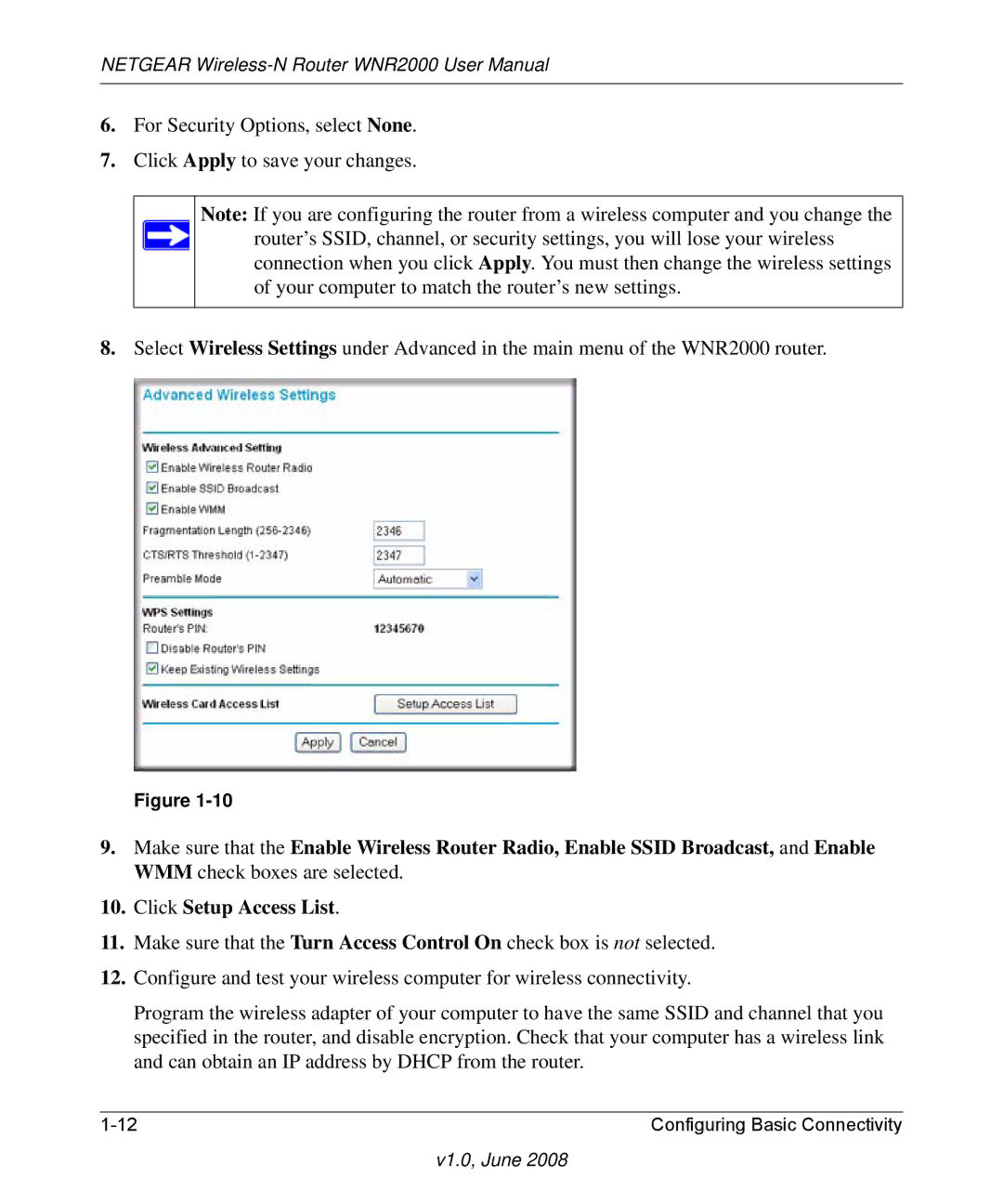 NETGEAR WNR2000-100NAS user manual V1.0, June 