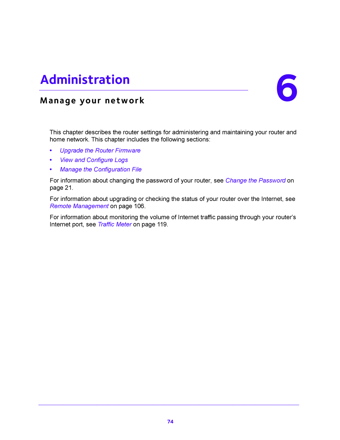 NETGEAR WNR2000-100FSS user manual Administration, Manage your network 