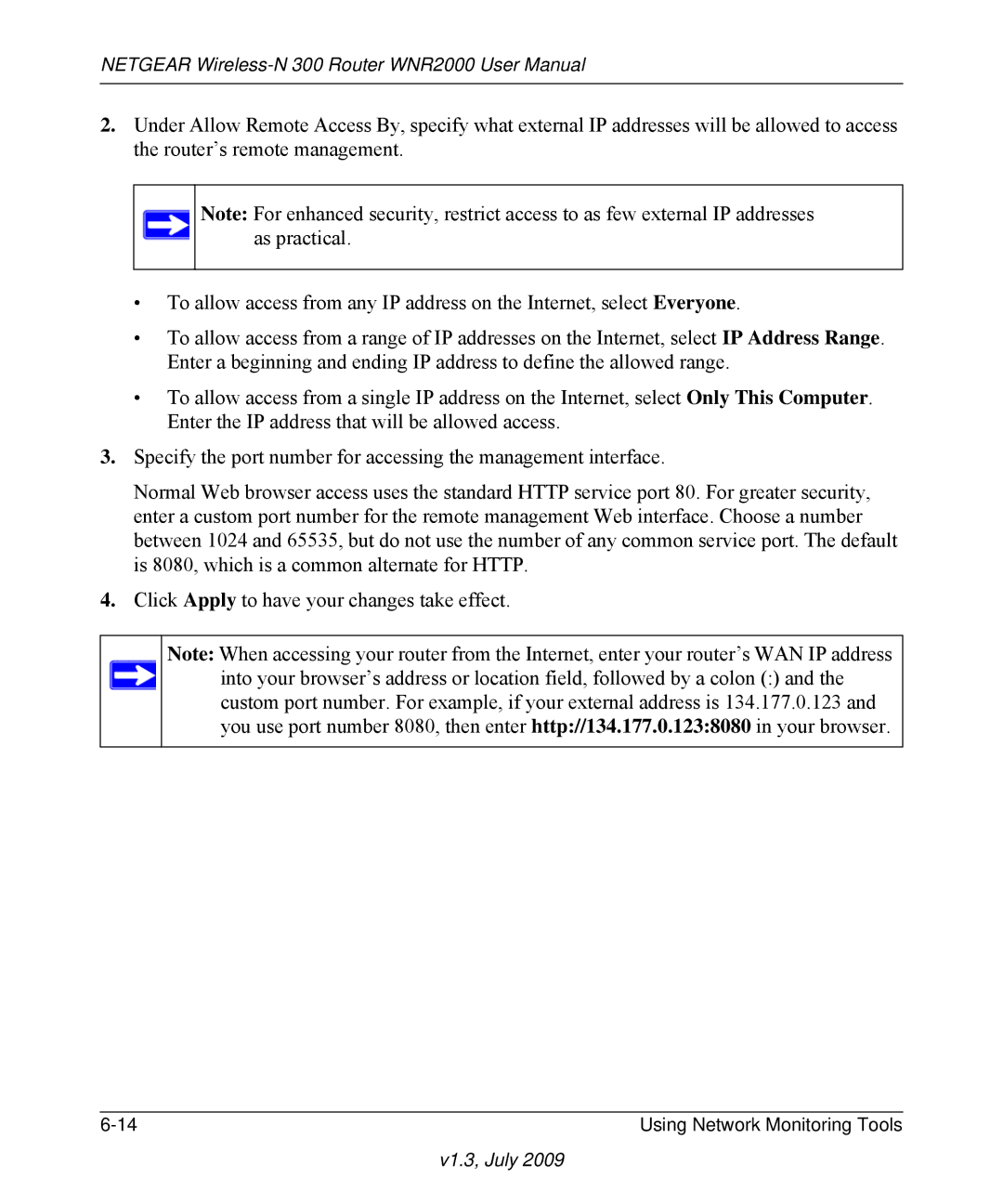 NETGEAR WNR2000 manual V1.3, July 