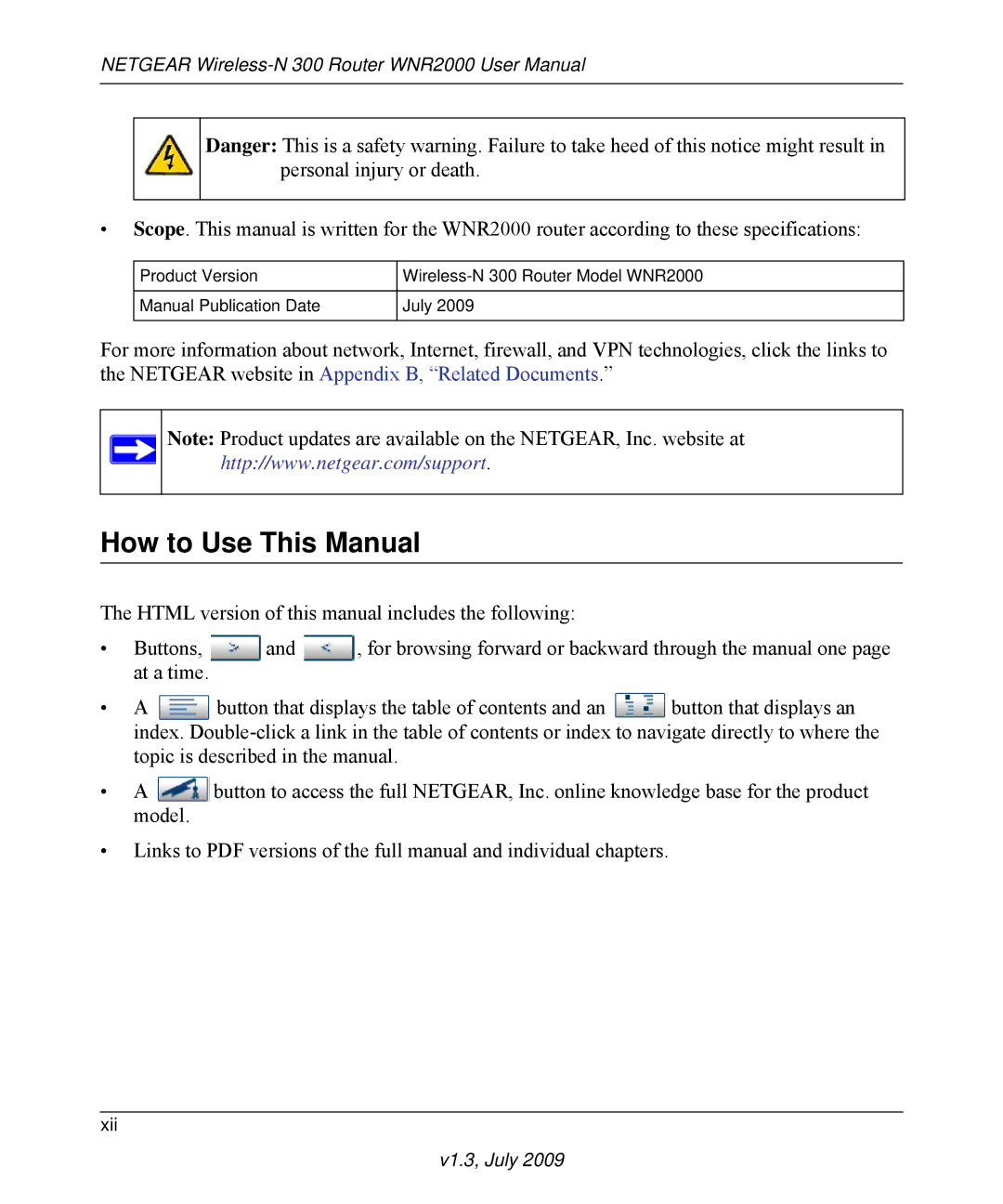 NETGEAR WNR2000 manual How to Use This Manual 