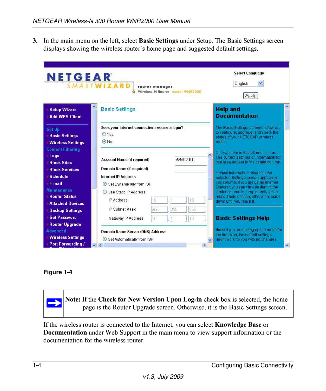 NETGEAR WNR2000 manual V1.3, July 