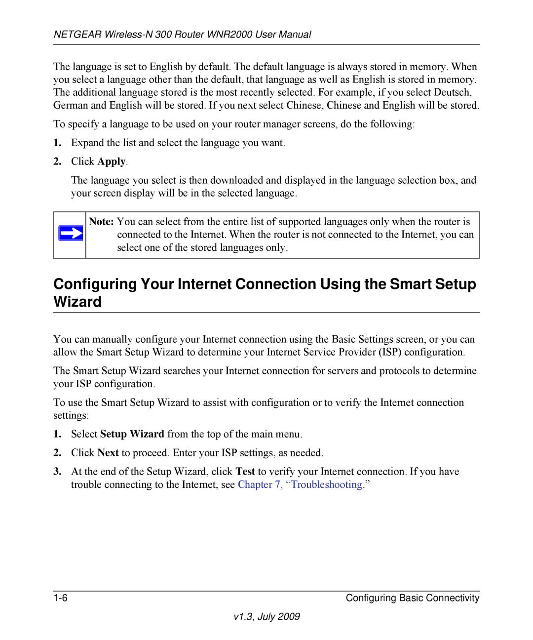 NETGEAR WNR2000 manual V1.3, July 