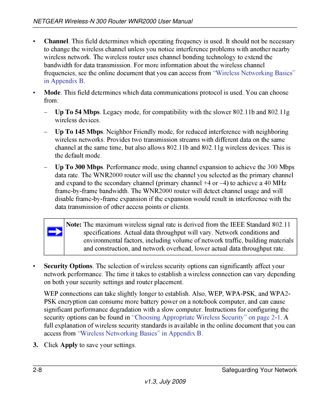 NETGEAR WNR2000 manual V1.3, July 