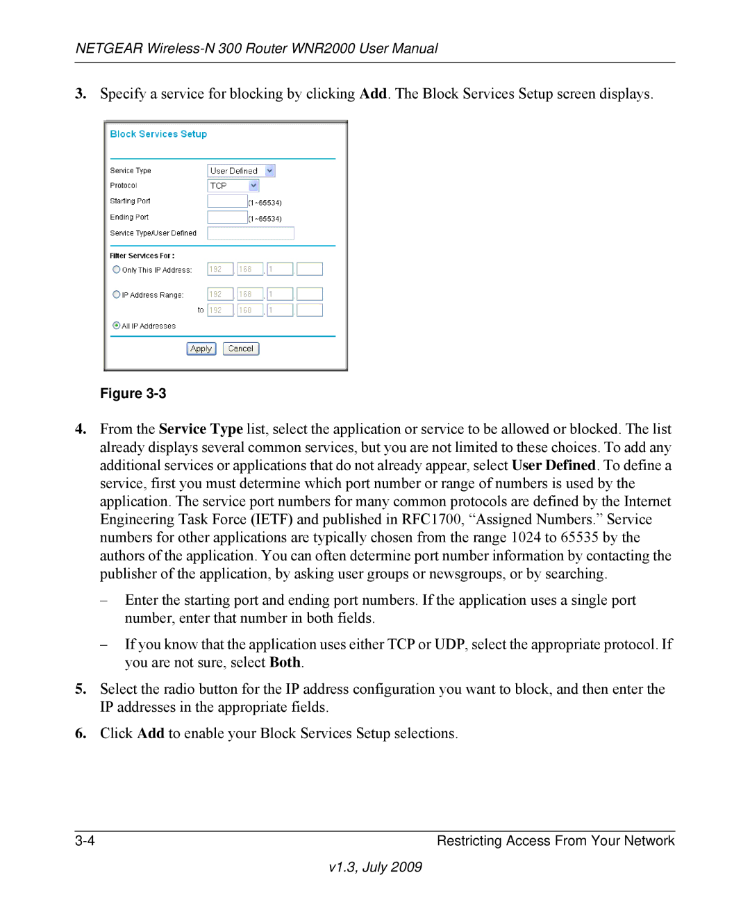 NETGEAR WNR2000 manual V1.3, July 