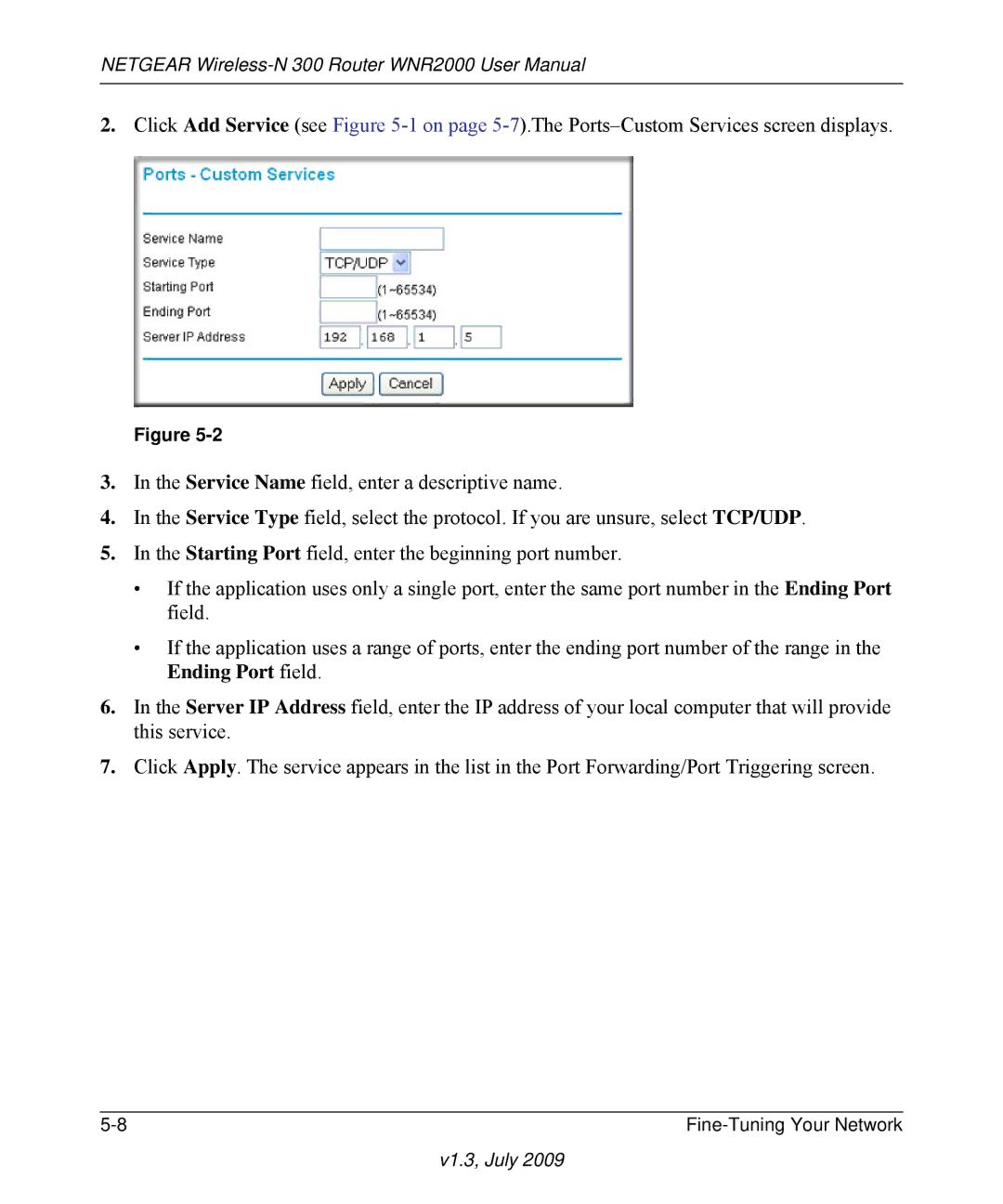 NETGEAR WNR2000 manual V1.3, July 