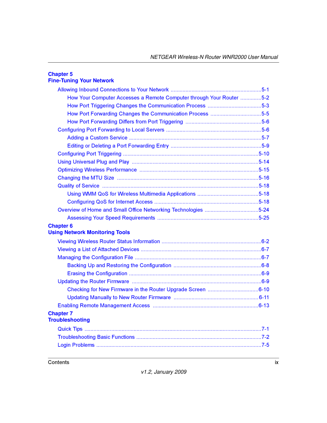 NETGEAR WNR2000 user manual Chapter Fine-Tuning Your Network 