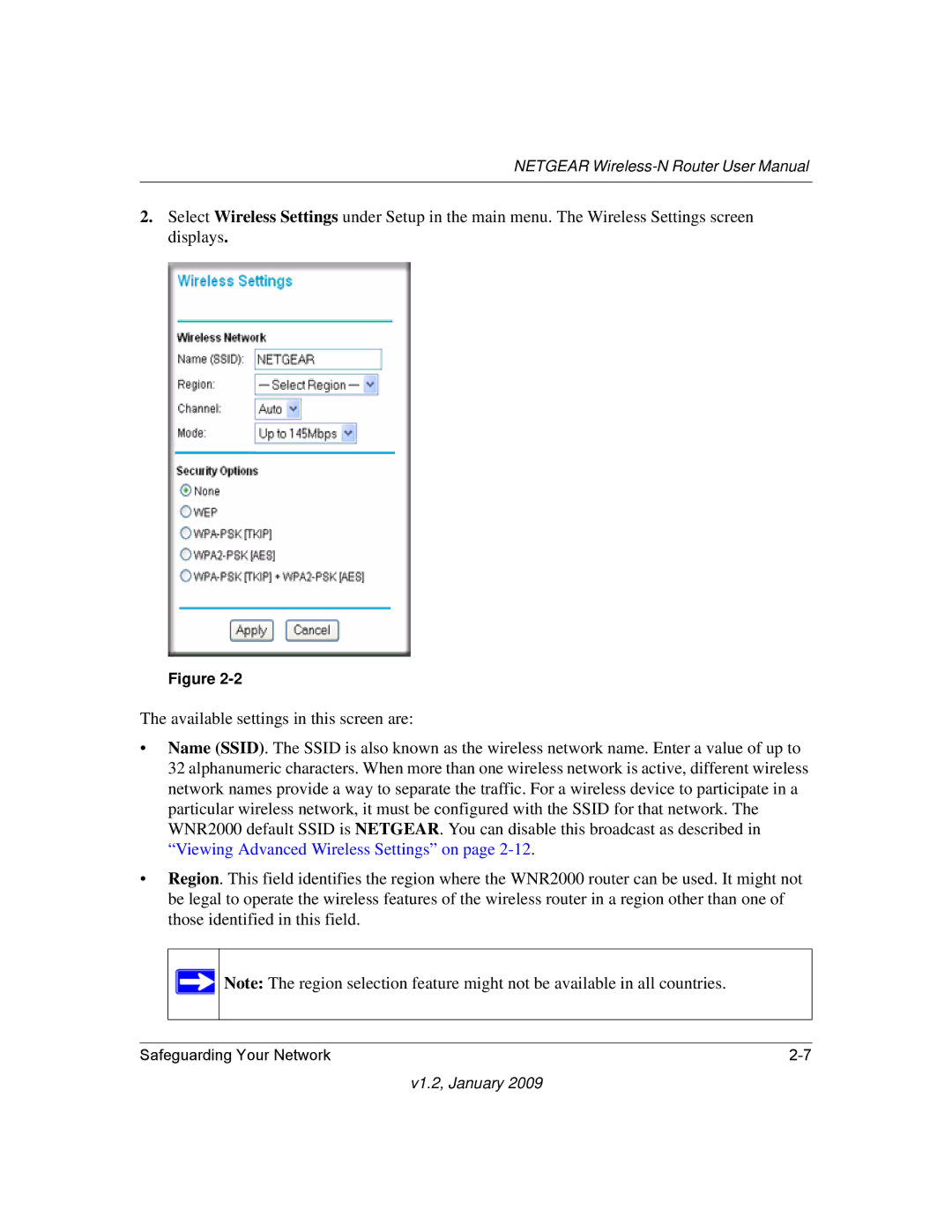 NETGEAR WNR2000 user manual V1.2, January 