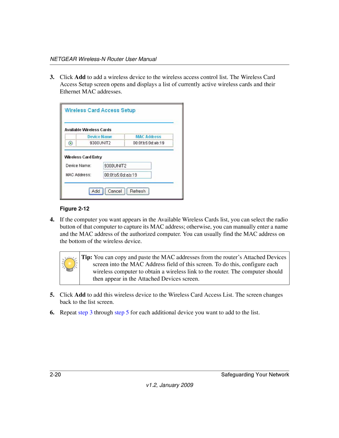 NETGEAR WNR2000 user manual V1.2, January 