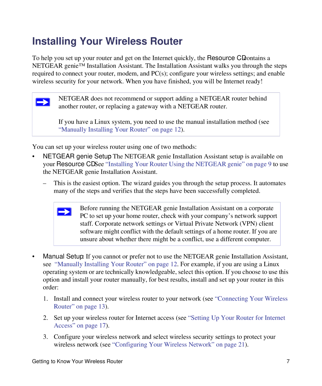 NETGEAR WNR2000V3 manual Installing Your Wireless Router 