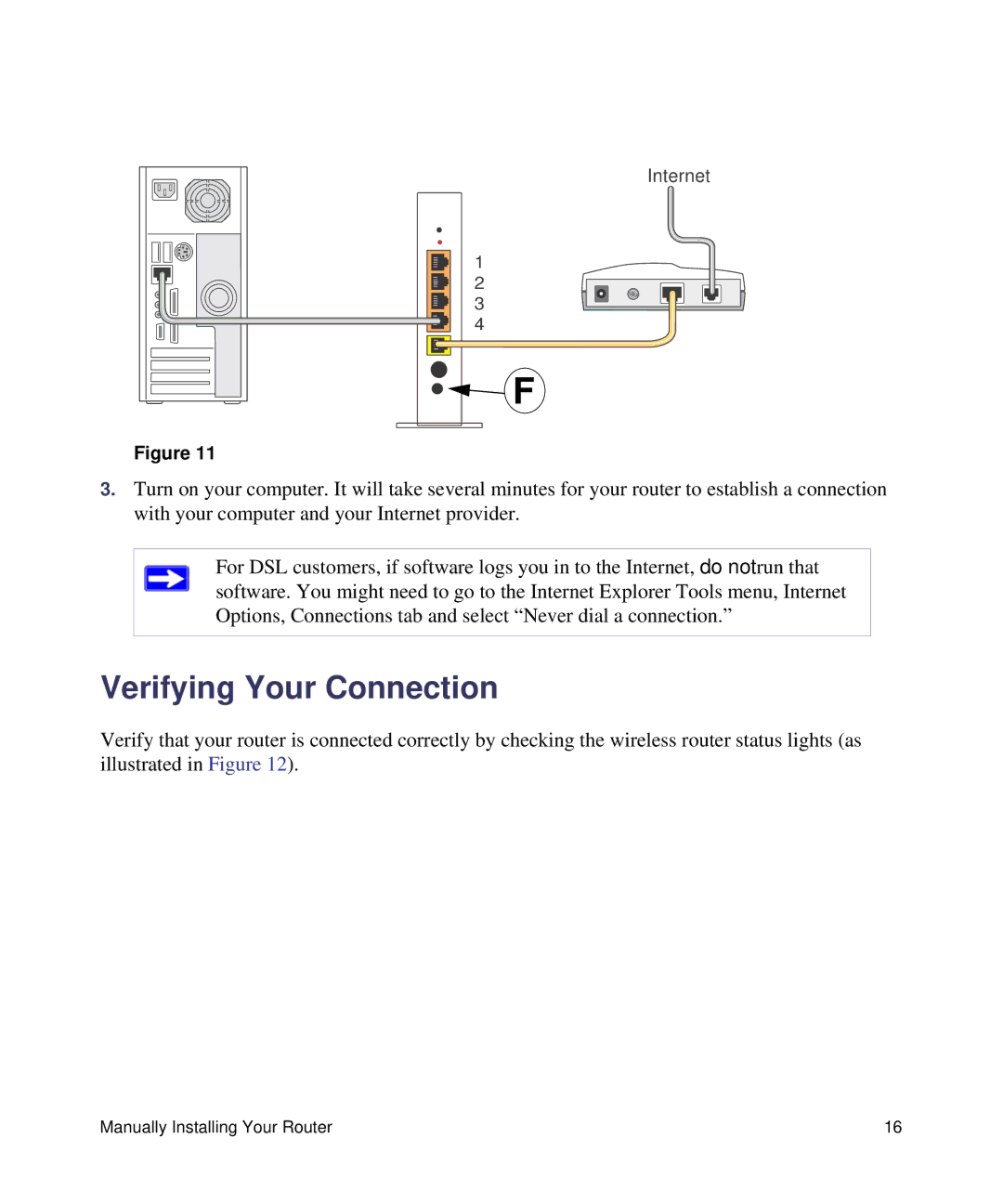 NETGEAR WNR2000V3 manual Verifying Your Connection 