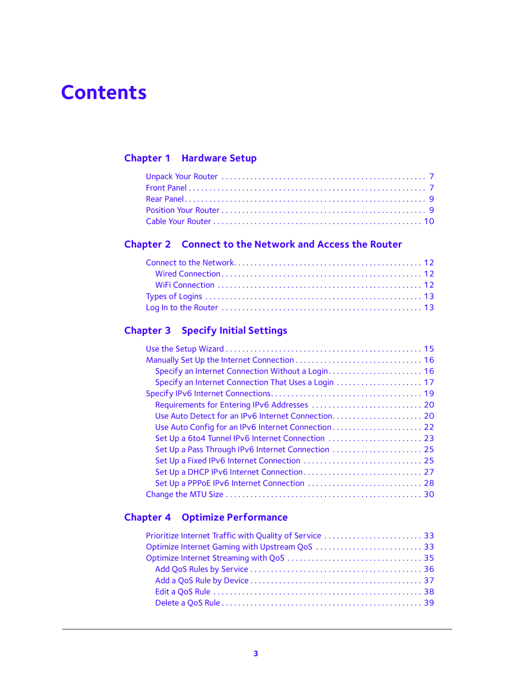 NETGEAR WNR2000v5 user manual Contents 