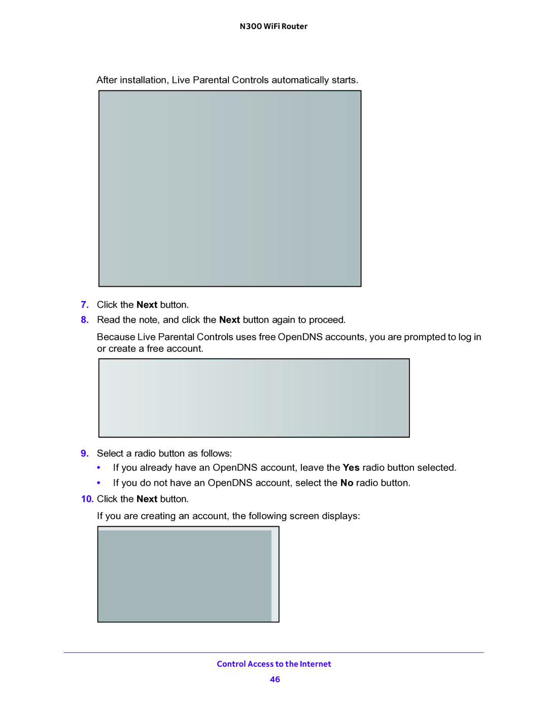 NETGEAR WNR2000v5 user manual Control Access to the Internet 