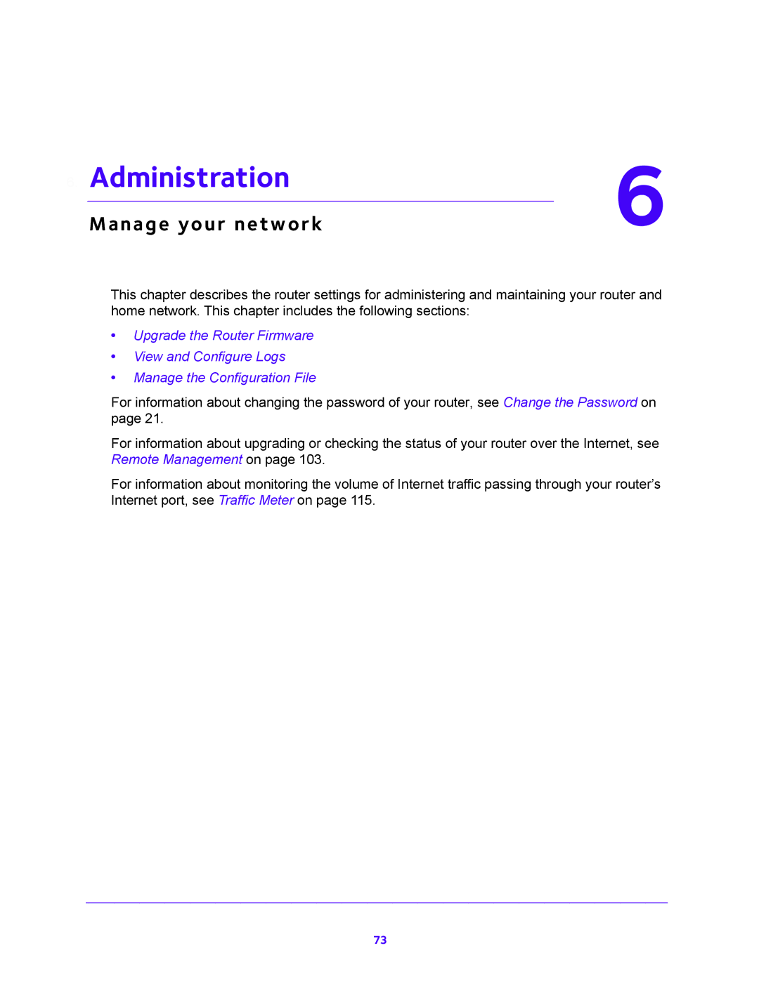 NETGEAR WNR200v4 user manual Administration, Manage your network 