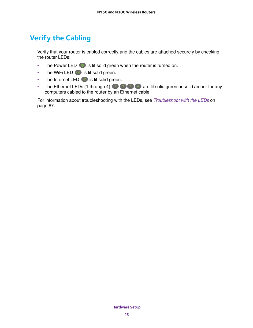 NETGEAR WNR2020, WNR618, WNR614, JWNR2010v5, JWNR2000v5, JNR1010V2 user manual Verify the Cabling 