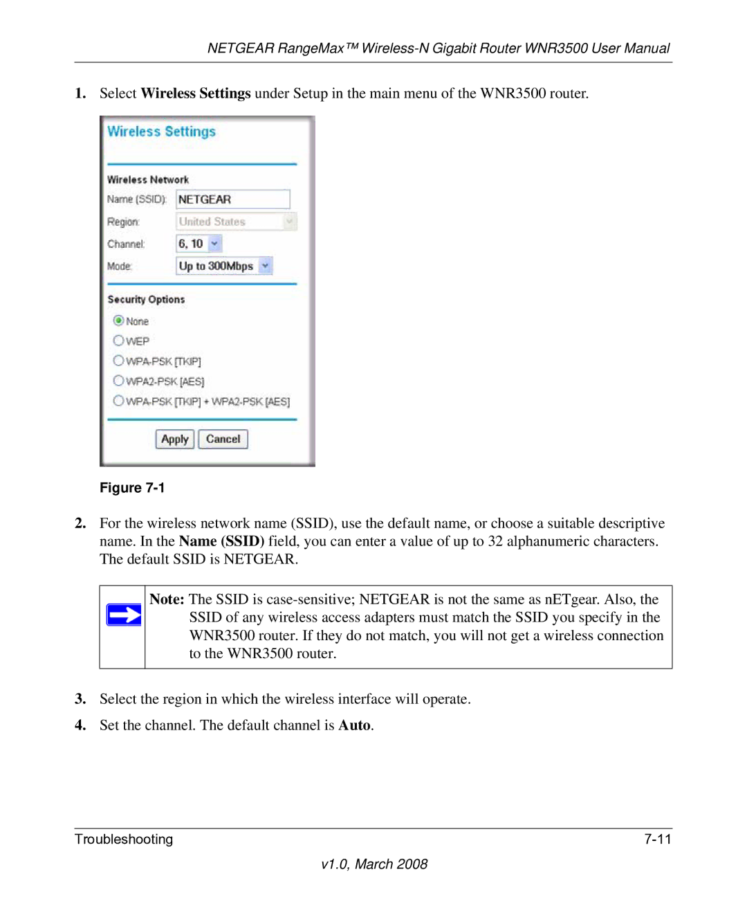 NETGEAR WNR3500 user manual V1.0, March 