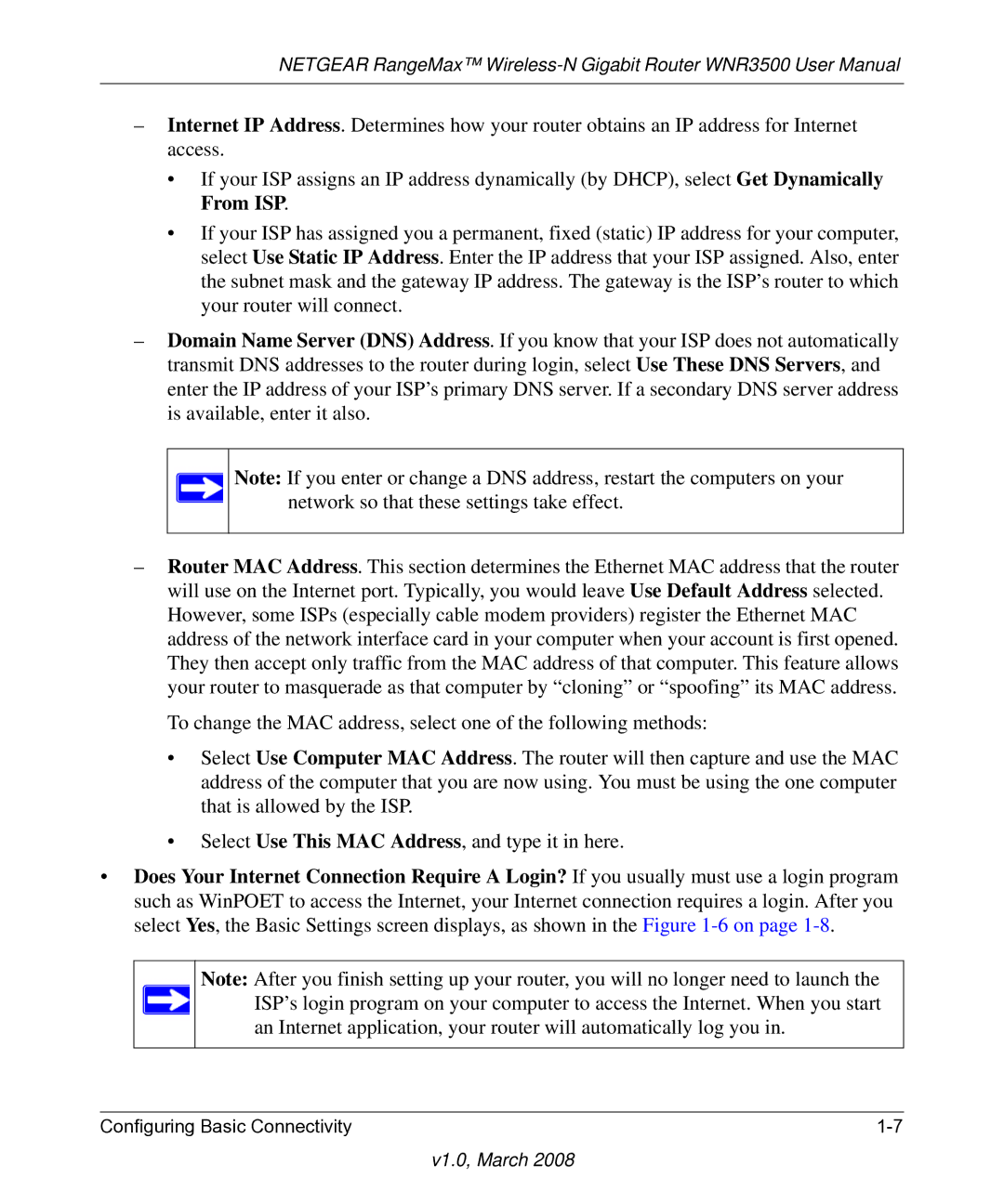 NETGEAR WNR3500 user manual V1.0, March 