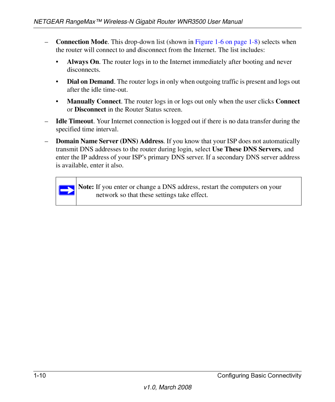 NETGEAR WNR3500 user manual V1.0, March 