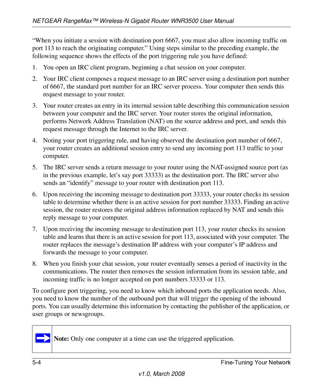 NETGEAR WNR3500 user manual V1.0, March 