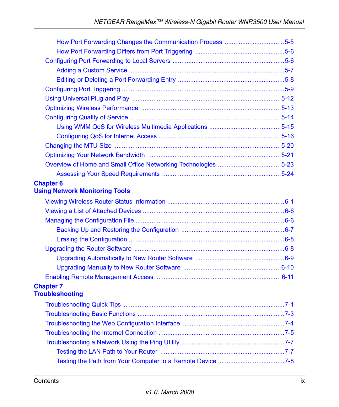 NETGEAR WNR3500 user manual Chapter Using Network Monitoring Tools 