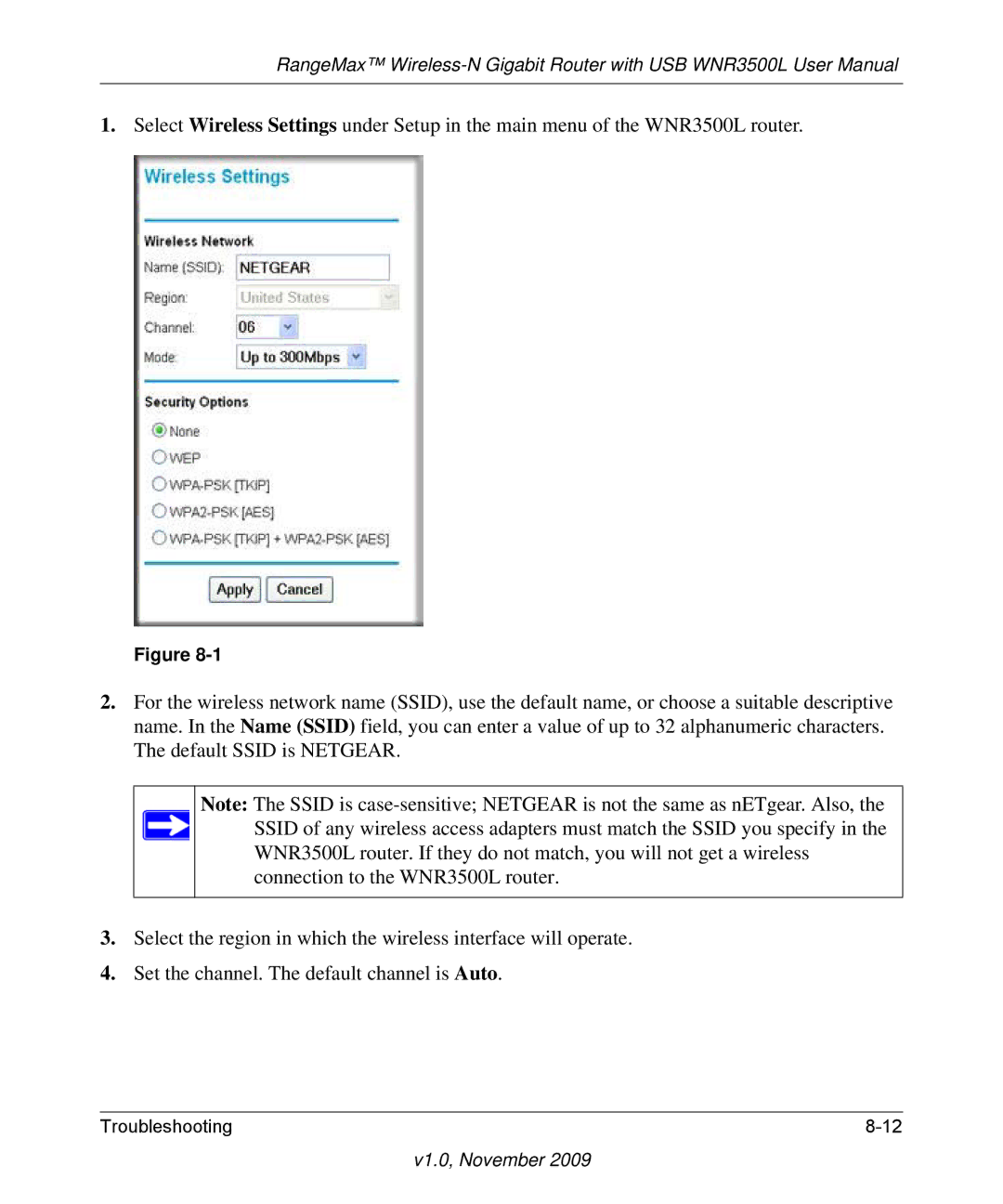 NETGEAR WNR3500L-100NAS user manual V1.0, November 