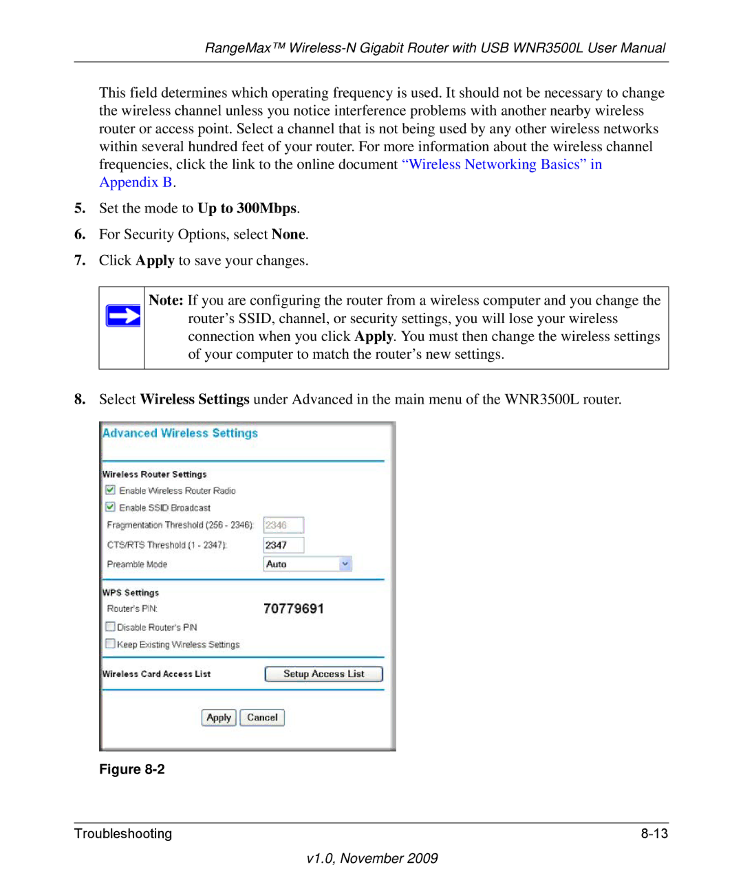 NETGEAR WNR3500L-100NAS user manual V1.0, November 