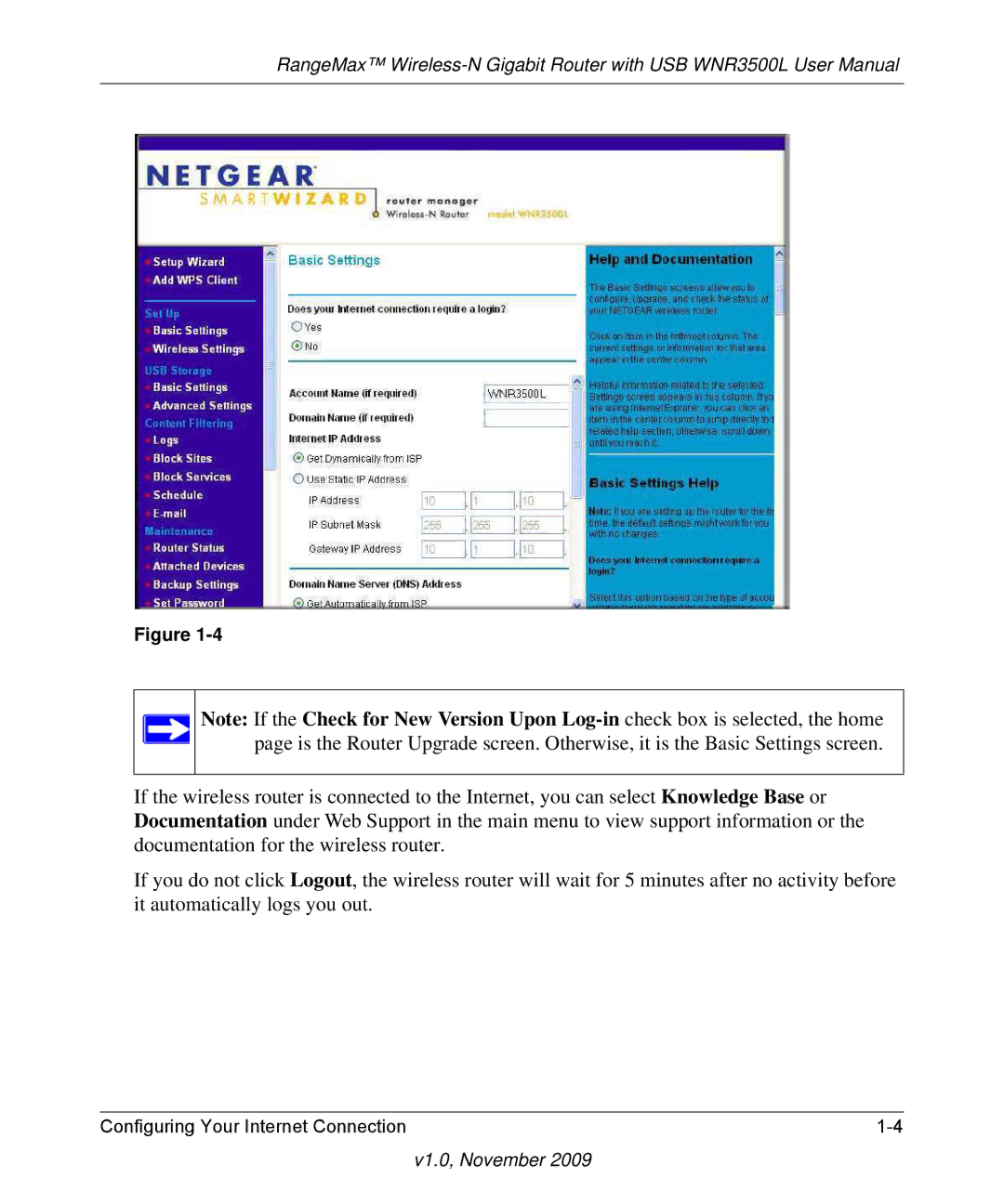 NETGEAR WNR3500L-100NAS user manual V1.0, November 