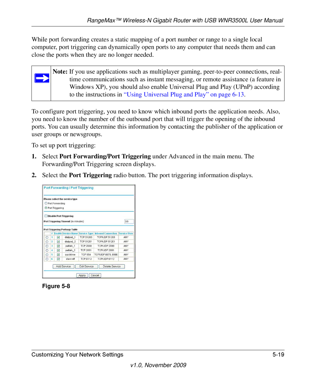 NETGEAR WNR3500L-100NAS user manual V1.0, November 