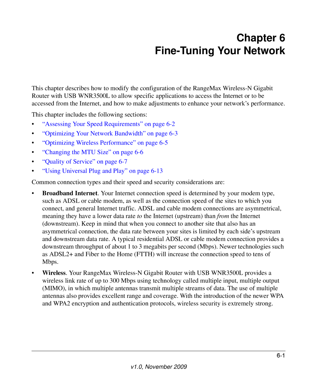 NETGEAR WNR3500L-100NAS user manual Chapter Fine-Tuning Your Network 