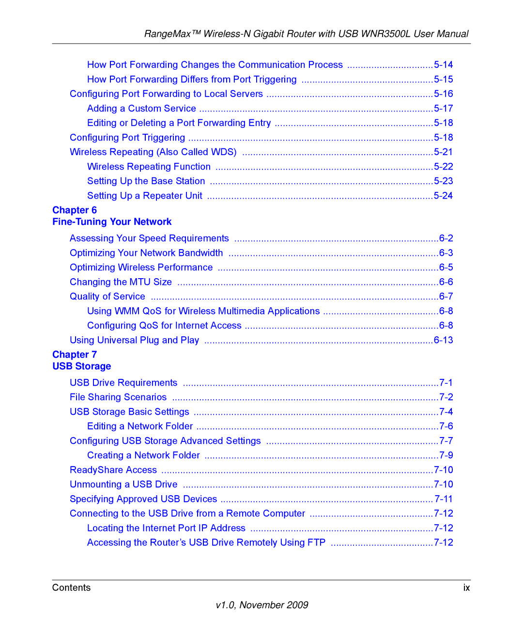 NETGEAR WNR3500L-100NAS user manual Chapter Fine-Tuning Your Network 