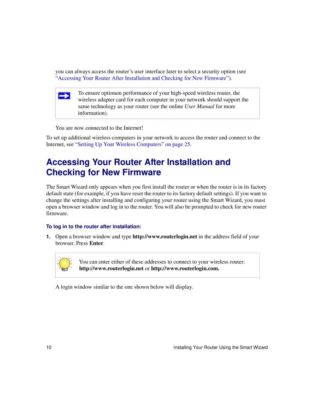 NETGEAR WNR834Bv2 manual Login window similar to the one shown below will display 