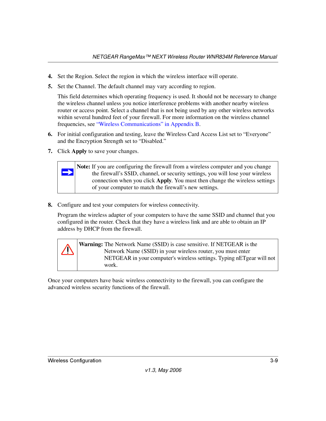 NETGEAR WNR834M manual V1.3, May 