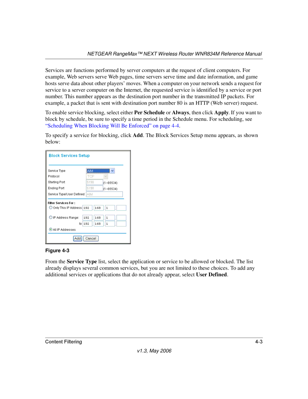 NETGEAR WNR834M manual V1.3, May 