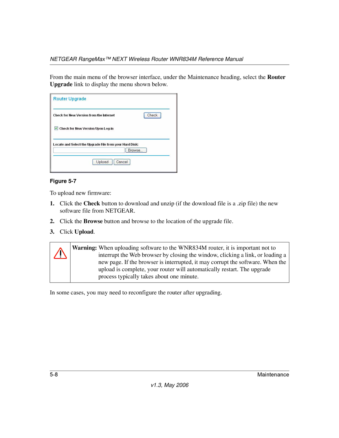 NETGEAR WNR834M manual V1.3, May 