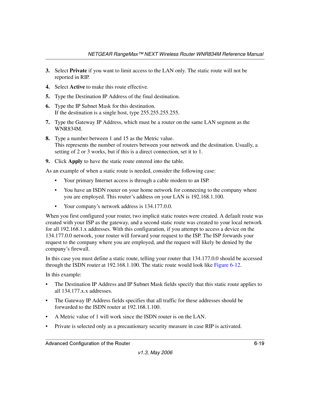 NETGEAR WNR834M manual V1.3, May 