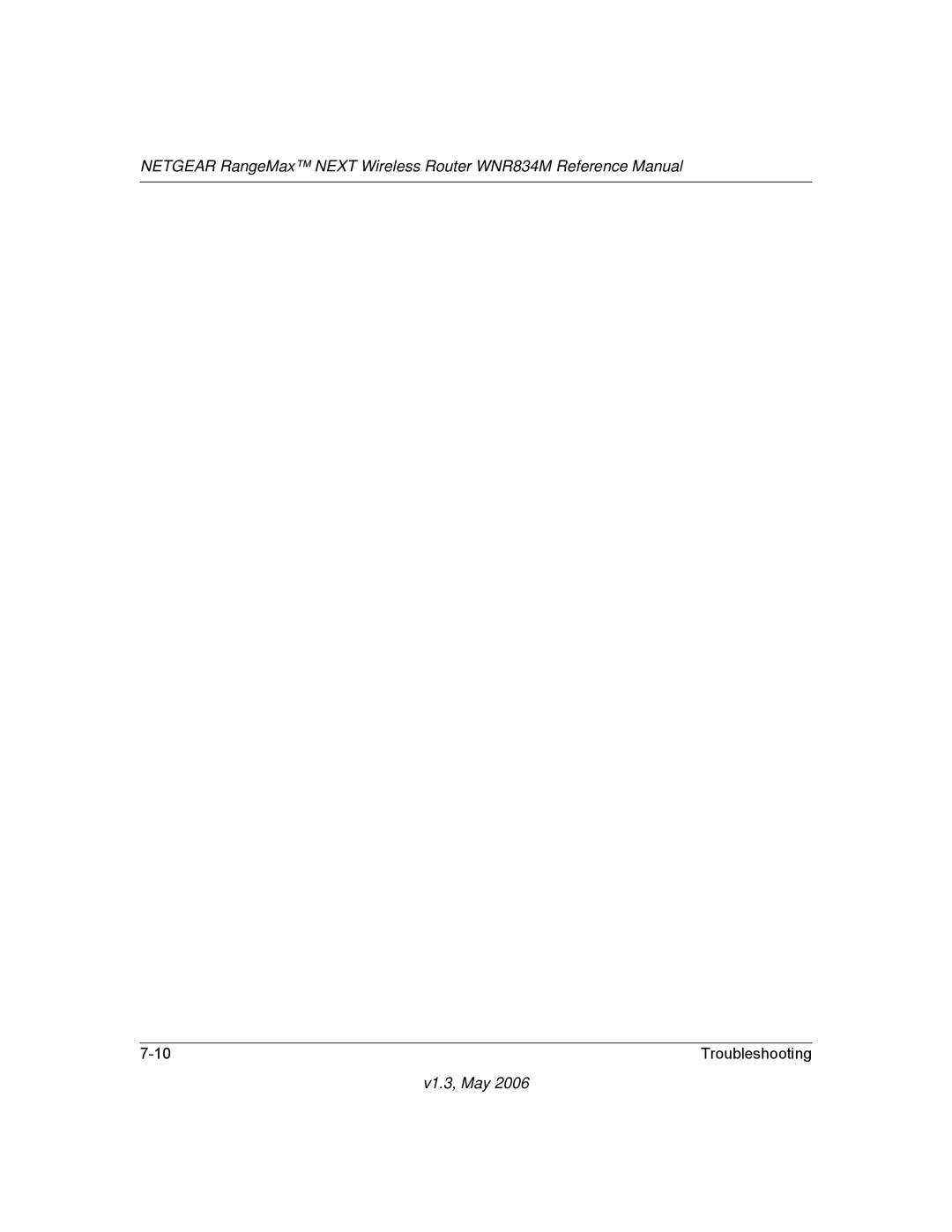 NETGEAR WNR834M manual V1.3, May 