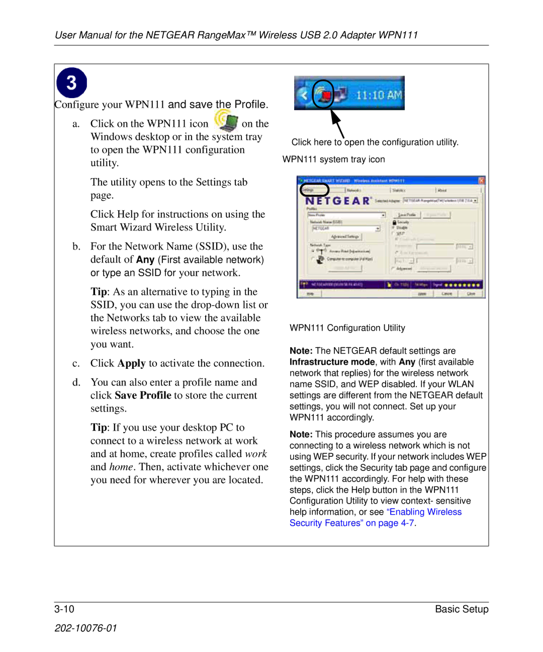 NETGEAR WPN111 user manual Tility, Th e se 