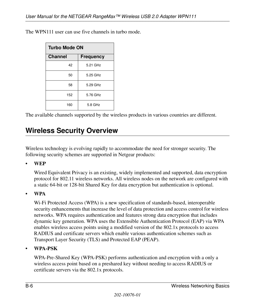 NETGEAR WPN111 user manual Wireless Security Overview, 152, 160 