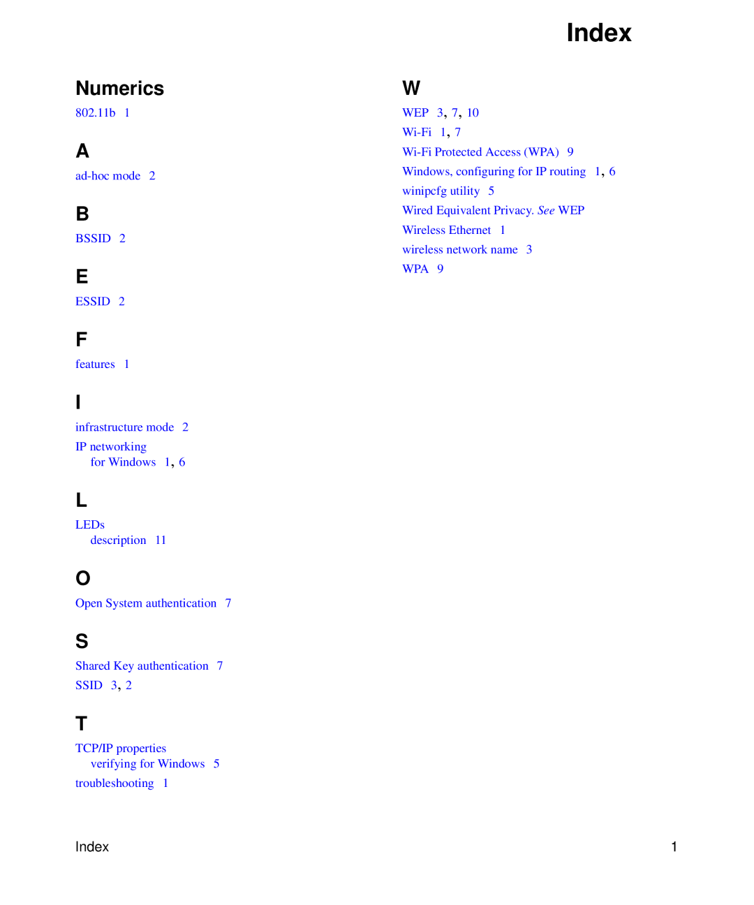 NETGEAR WPN111 user manual Index, Numerics 