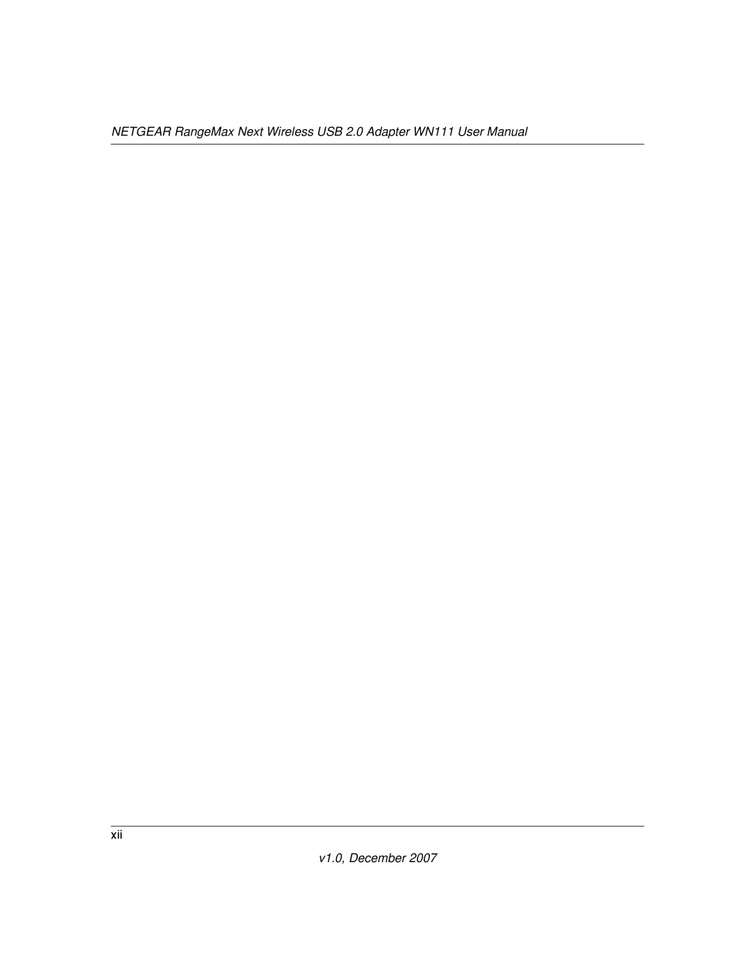 NETGEAR WPN111NA user manual Xii 