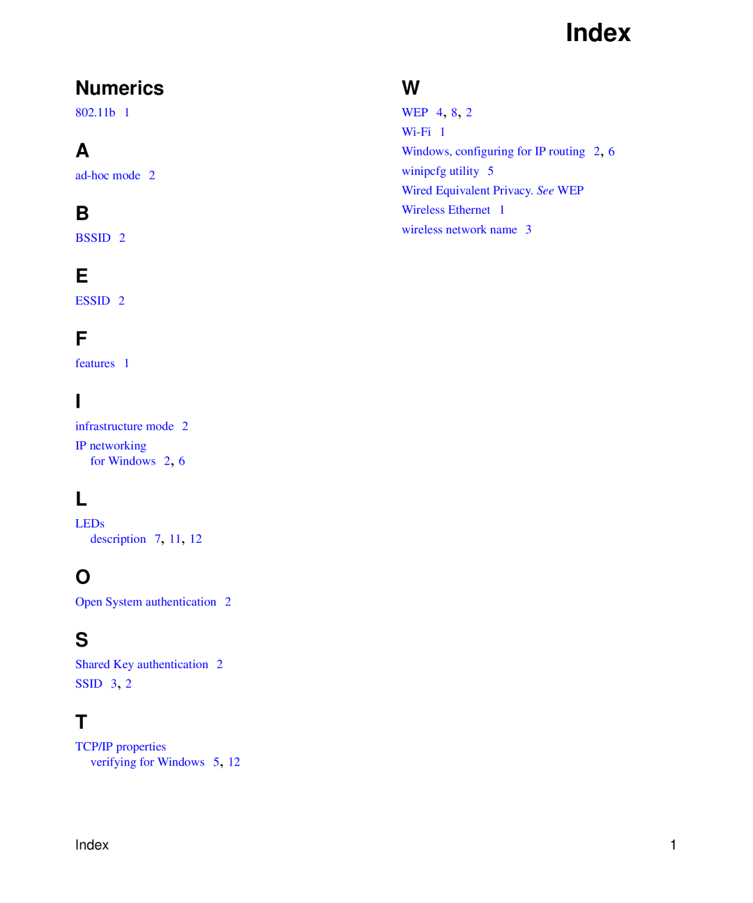 NETGEAR WPN511 user manual Index, Numerics 