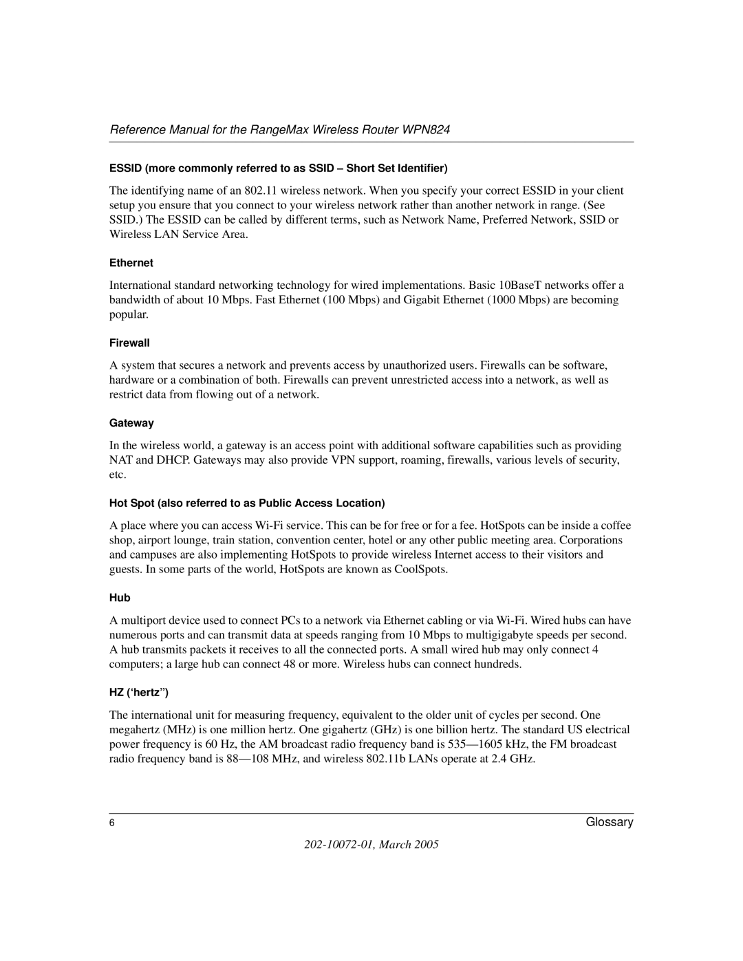 NETGEAR WPN824 manual Essid more commonly referred to as Ssid Short Set Identifier 