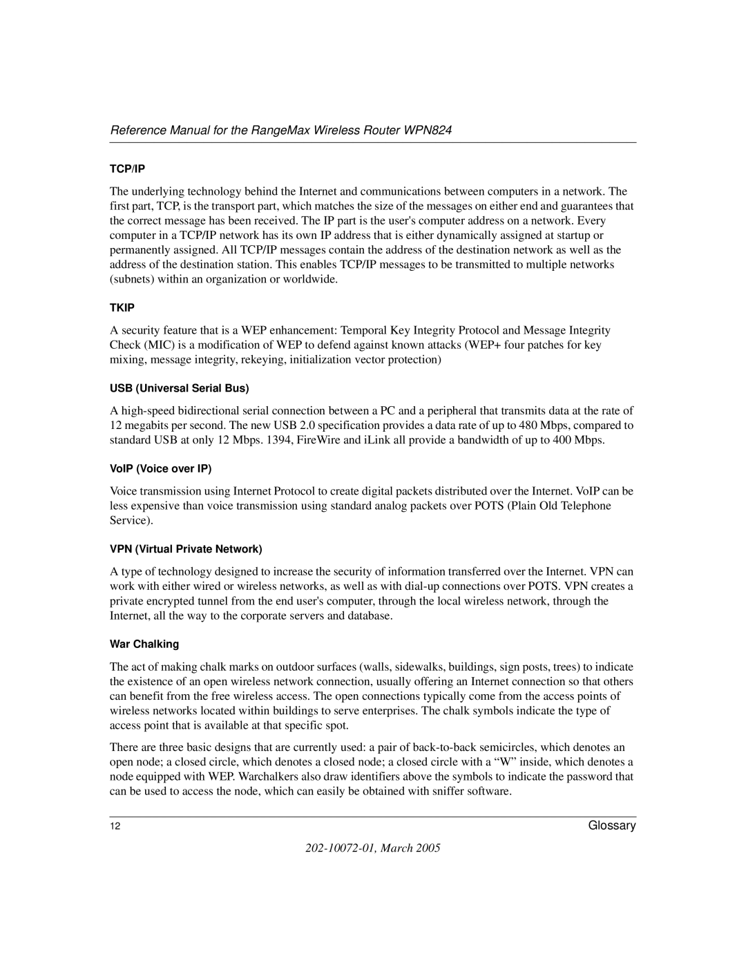 NETGEAR WPN824 manual Tcp/Ip 