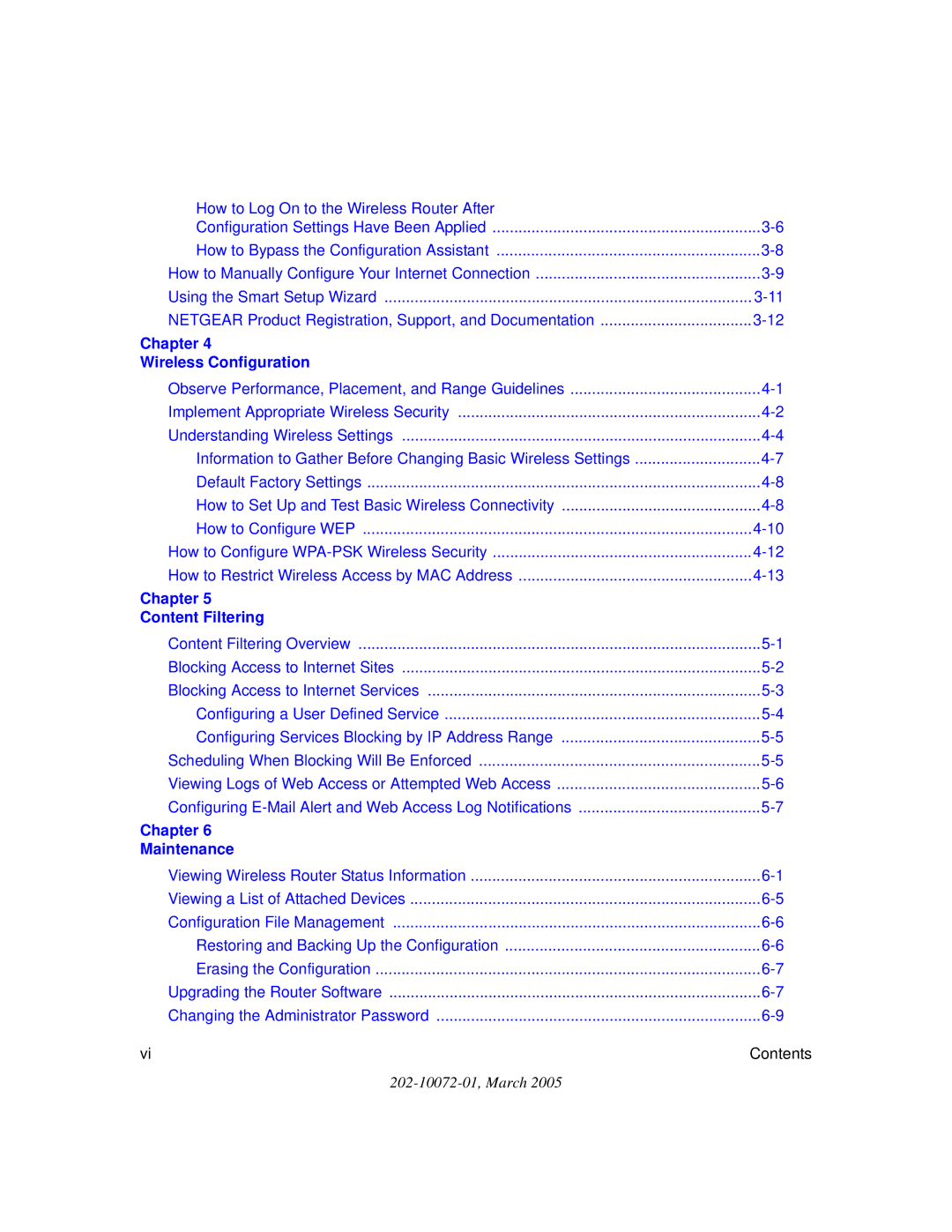 NETGEAR WPN824 manual Chapter Wireless Configuration 