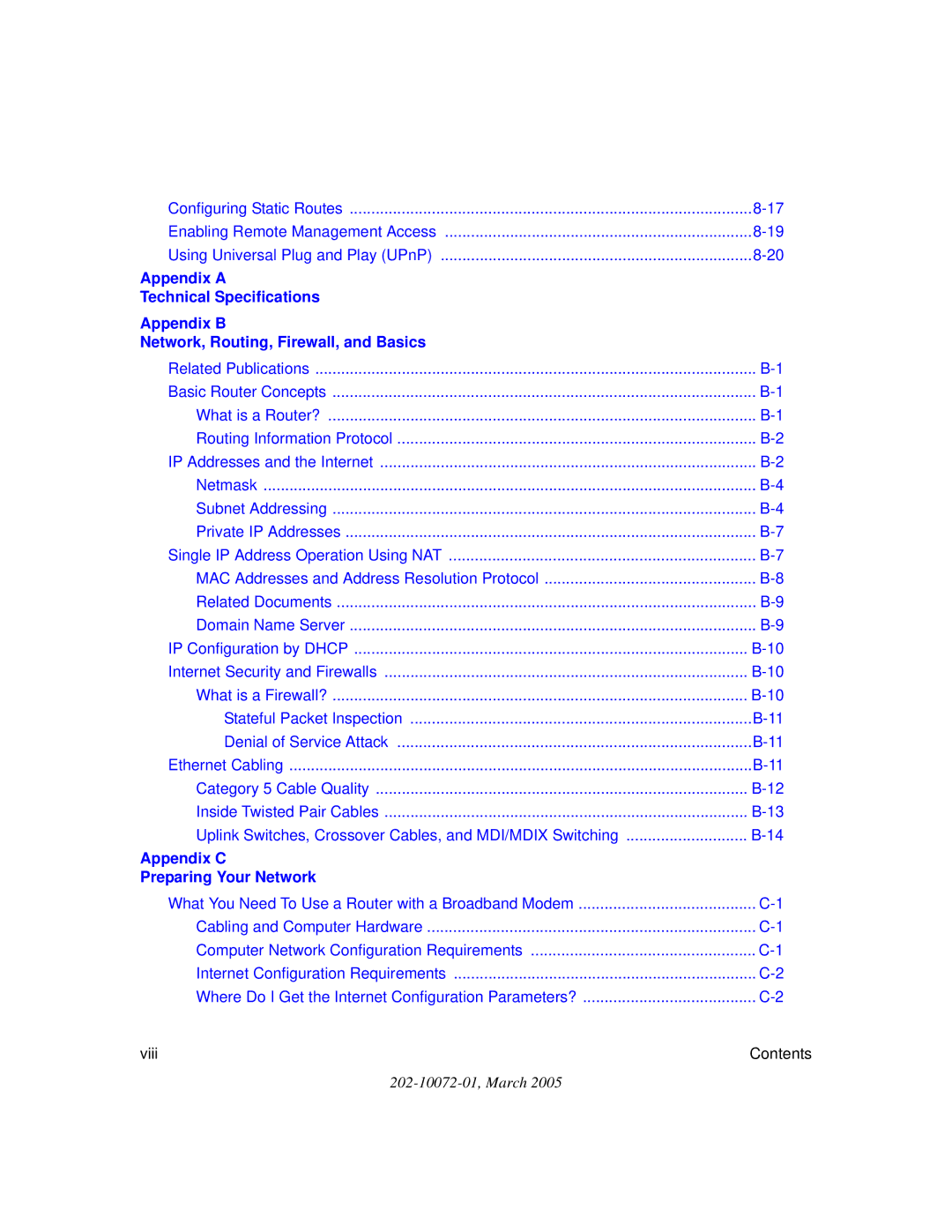 NETGEAR WPN824 manual Appendix C Preparing Your Network 