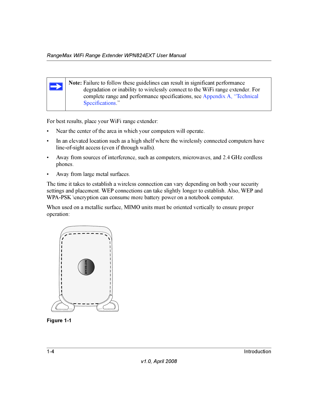 NETGEAR WPN824EXT manual V1.0, April 