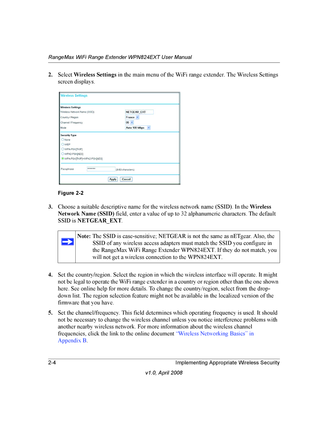 NETGEAR WPN824EXT manual V1.0, April 