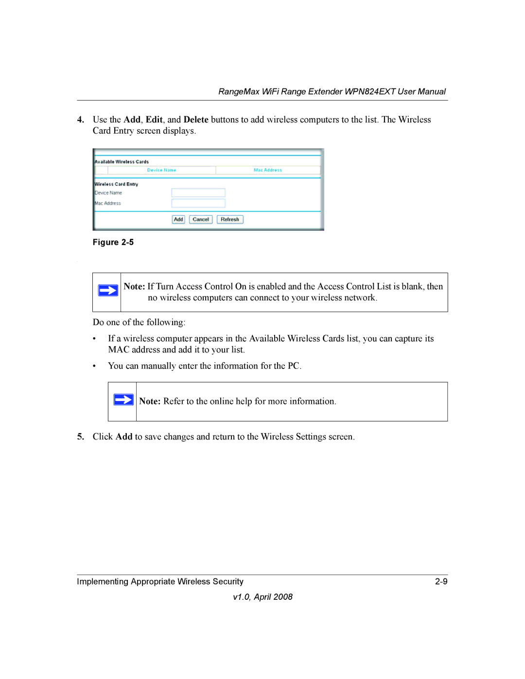 NETGEAR WPN824EXT manual V1.0, April 