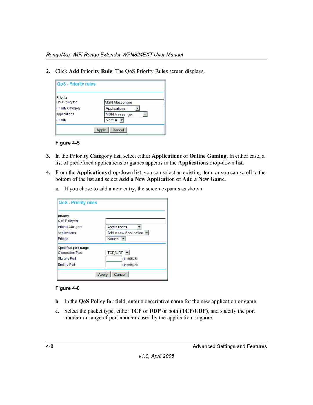 NETGEAR WPN824EXT manual V1.0, April 