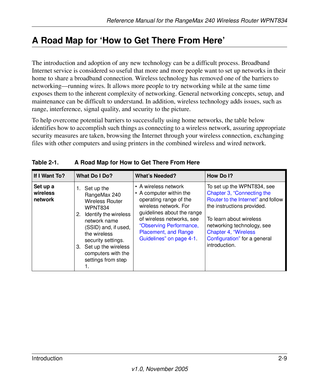 NETGEAR WPNT834 manual Road Map for ‘How to Get There From Here’, Road Map for How to Get There From Here 