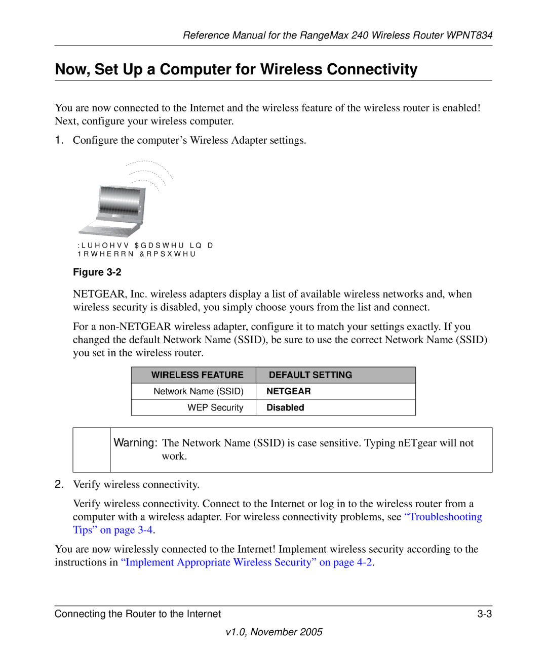 NETGEAR WPNT834 manual Now, Set Up a Computer for Wireless Connectivity 